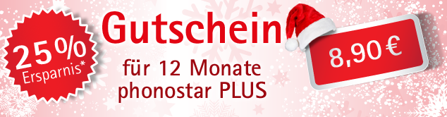 Gutschein für 12 Monate phonostar PLUS