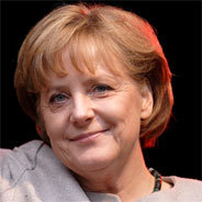 Die Bundeskanzlerin Angela Merkel und die Kleinkunst.