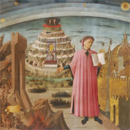Duch die Welt des italienischen Dichter und Philosophen Dante Alighieri