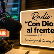 Radio "Con Dios al Frente"-Logo