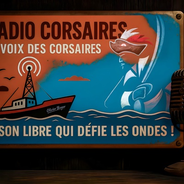 Radio CORSAIRES, la voix des Corsaires, tous philantropes et bout à la lame-Logo