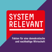 Systemrelevant - Fakten für eine demokratische und nachhaltige Wirtschaft-Logo