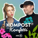Kompost und Konfetti – der ARD Garten-Podcast-Logo